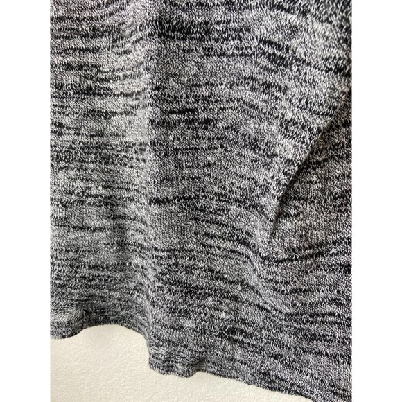 PureJill women's medium heather grey knit oversized sweater top linen cotton - Picture 5 of 6